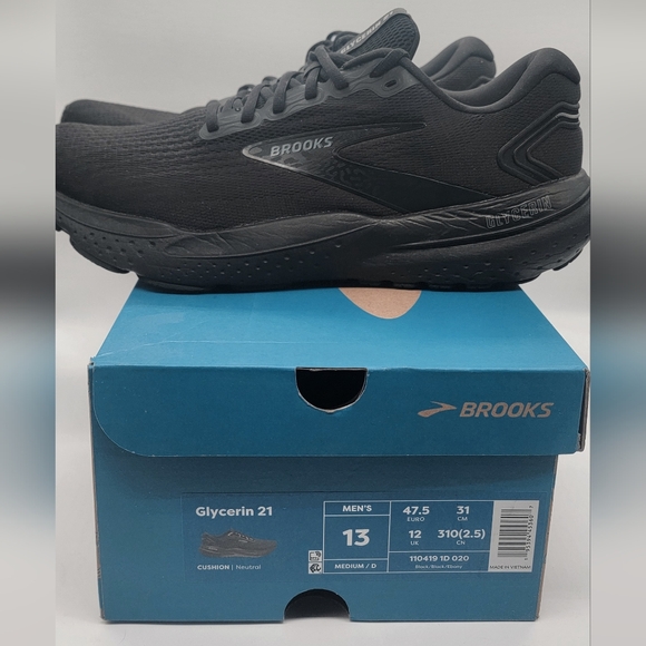 Brooks Glycerin 21 Neutral Running Shoe Men Size 13 - Picture 15 of 16